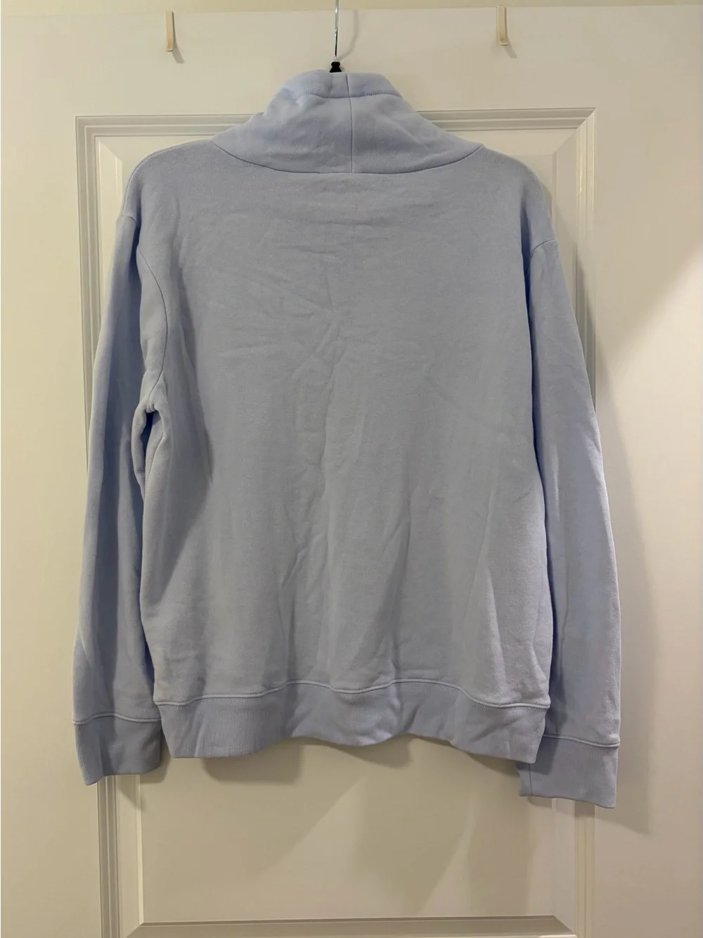 J. Crew Light Blue Cowl Neck Lightweight Sweatshirt